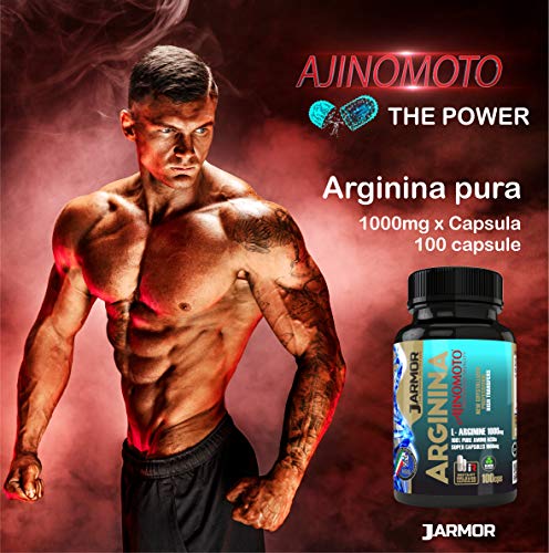 J.ARMOR Suplemento de aminoácidos puros de arginina 100 cápsulas de 1000 mg J.ARMOR Suplemento de aminoácidos puros de arginina 100 cápsulas de 1000 mg