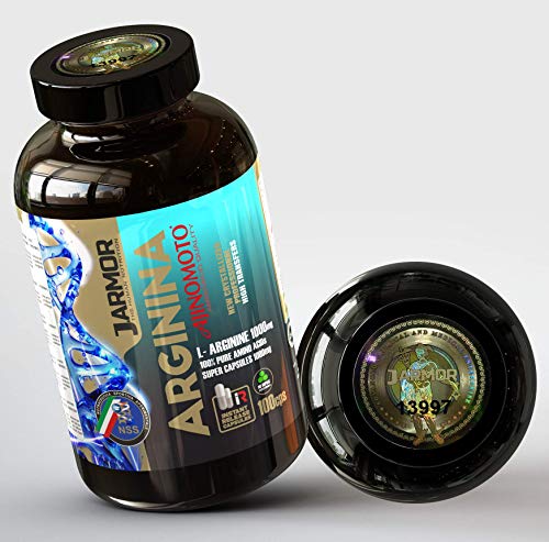 J.ARMOR Suplemento de aminoácidos puros de arginina 100 cápsulas de 1000 mg J.ARMOR Suplemento de aminoácidos puros de arginina 100 cápsulas de 1000 mg