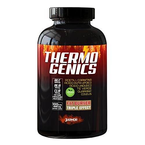 J.ARMOR Suplemento termogénico quemagrasas adelgazante ácido alfa lipoico carnitina 100 cápsulas J.ARMOR Suplemento termogénico quemagrasas adelgazante ácido alfa lipoico carnitina 100 cápsulas
