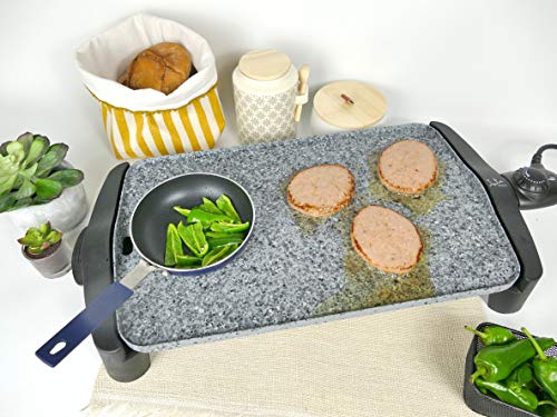 Jata GR558 Plancha de Asar Muy Resistente al Rayado y Antiadherente Libre de PFOA Medidas 46 x 28 cm 2500 W Fabricada en España Jata GR558 Plancha de Asar Muy Resistente al Rayado y Antiadherente Libre de PFOA Medidas 46 x 28 cm 2500 W Fabricada en España