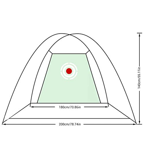 Jaula de bateo de Golf Red de Golf portátil Red de Golf Plegable Red de práctica de conducción Redes de Golpe para Interior y Exterior Entrenamiento de Jaula de Golf con Bolsa de Transporte