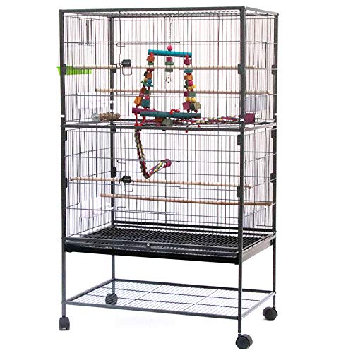 Jaulas para pájaros,Jaula Pájaros Metal,Jaulas Grandes,Jaulas para Aves,Jaula de Aves Exterior,Jaula con Ruedas,Jaula de alambre grande para loro canario de 2 niveles con ruedas,Jaula Metal Grande (78 Jaulas para pájaros,Jaula Pájaros Metal,Jaulas Grandes,Jaulas para Aves,Jaula de Aves Exterior,Jaula con Ruedas,Jaula de alambre grande para loro canario de 2 niveles con ruedas,Jaula Metal Grande (78