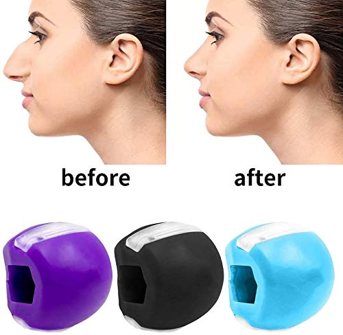 Jawline Shaper Face Slimmer,Double Chin Exerciser Ball,Jawline ejercicio Fitness Ball,Doppelkinn-Übungsgerät Exerciser y Neck Toning,Jawline Jaw Exerciser