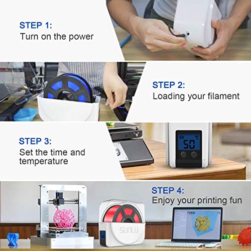 JAYO Dry Box for 3D Filament Storages, Dehydrator of Filament Dryer Box, Keeping Filaments Dry During 3D Printing, Compatible with 1.75mm, 2.85mm, 3.00mm Filament JAYO Dry Box for 3D Filament Storages, Dehydrator of Filament Dryer Box, Keeping Filaments Dry During 3D Printing, Compatible with 1.75mm, 2.85mm, 3.00mm Filament