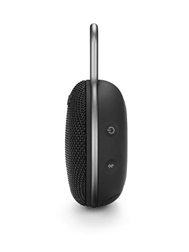JBL Clip 3 - Altavoz inalámbrico portátil con Bluetooth, parlante resistente al agua (IPX7), hasta 10h de música continua, negro JBL Clip 3 - Altavoz inalámbrico portátil con Bluetooth, parlante resistente al agua (IPX7), hasta 10h de música continua, negro