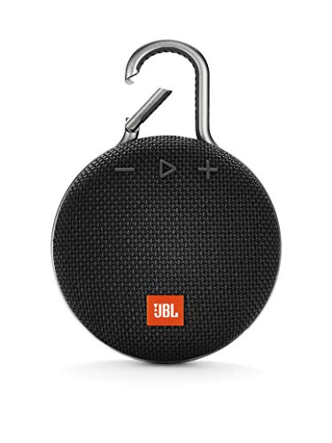 JBL Clip 3 - Altavoz inalámbrico portátil con Bluetooth, parlante resistente al agua (IPX7), hasta 10h de música continua, negro