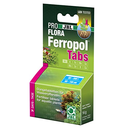 JBL Fertilizante FerropolTabs 2020000 para acuarios de Agua Dulce, 30 Pastillas JBL Fertilizante FerropolTabs 2020000 para acuarios de Agua Dulce, 30 Pastillas