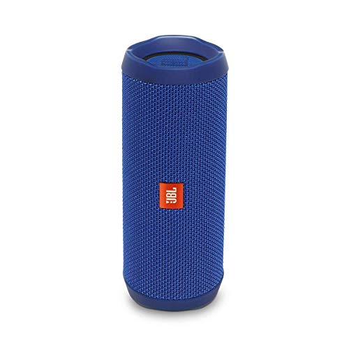 JBL Flip 4 - Altavoz inalámbrico portátil con Bluetooth, parlante resistente al agua (IPX7), JBL Connect+, hasta 12 h de reproducción con sonido de alta fidelidad, azul