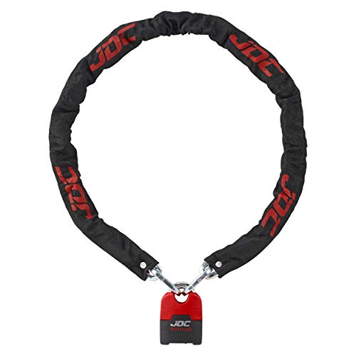 JDC Candado con Cadena De Acero Muy Resistente para Motos - Rhino - 1,5m JDC Candado con Cadena De Acero Muy Resistente para Motos - Rhino - 1,5m