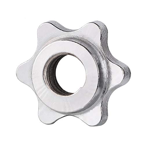 JDV Accesorios de Levantamiento de Pesas Antideslizantes Mancuerna Fija Tuerca Hexagonal Tornillo Tornillo Barbell Bar Dumbell Accesorio(Metal,Silver) JDV Accesorios de Levantamiento de Pesas Antideslizantes Mancuerna Fija Tuerca Hexagonal Tornillo Tornillo Barbell Bar Dumbell Accesorio(Metal,Silver)