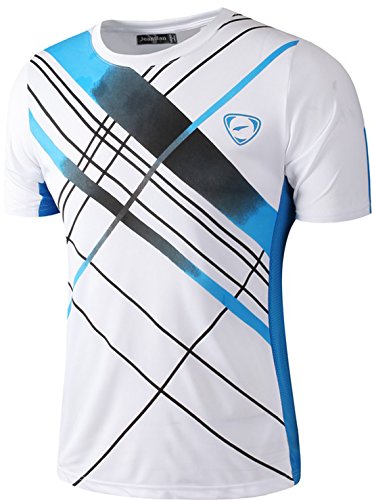 jeansian Hombre Camisetas Deportivas Wicking Quick Dry tee T-Shirt Sport Tops LSL133 White S jeansian Hombre Camisetas Deportivas Wicking Quick Dry tee T-Shirt Sport Tops LSL133 White S