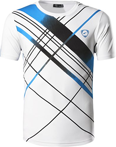 jeansian Hombre Camisetas Deportivas Wicking Quick Dry tee T-Shirt Sport Tops LSL133 White S jeansian Hombre Camisetas Deportivas Wicking Quick Dry tee T-Shirt Sport Tops LSL133 White S