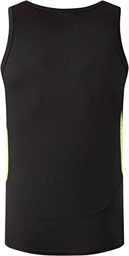 jeansian Hombres Camiseta De Tirantes Deportivas Wicking Quick Dry Vest tee Tank Top Verano Correr Training LSL3306 Black M