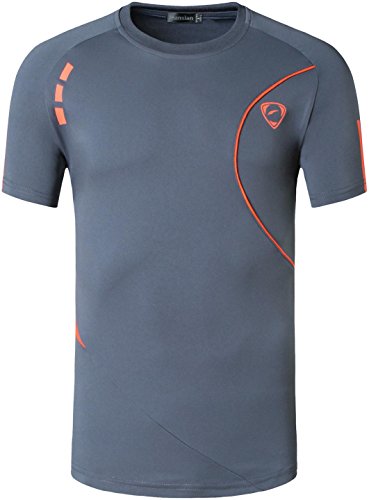 jeansian Hombres Deportes Transpirables Wicking Quick Dry Vest tee Tank Top Verano Correr Training LSL1059 Gray XL jeansian Hombres Deportes Transpirables Wicking Quick Dry Vest tee Tank Top Verano Correr Training LSL1059 Gray XL