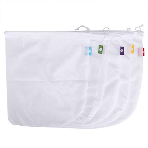 Jeffergarden 5 Piezas Multifuncional Reutilizable Plegable Fruta Vegetal Caramelo Malla Almacenamiento Bolsa de Compras con cordón para Viajes y al Aire Libre(Aleatorio) Jeffergarden 5 Piezas Multifuncional Reutilizable Plegable Fruta Vegetal Caramelo Malla Almacenamiento Bolsa de Compras con cordón para Viajes y al Aire Libre(Aleatorio)