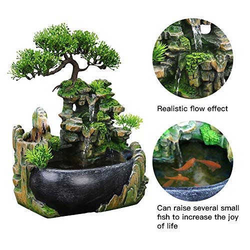 Jeffergarden Fuente de Escritorio Cascada Cascada de meditación Zen Jeffergarden Fuente de Escritorio Cascada Cascada de meditación Zen