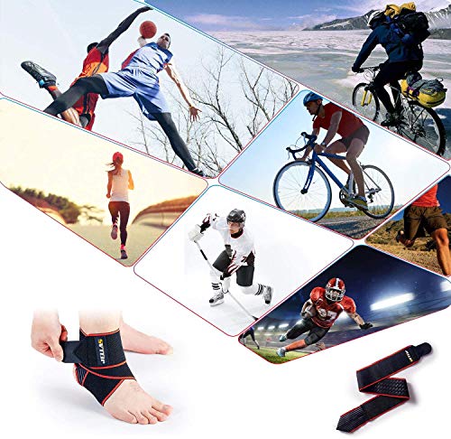 Jellas Tobillera Soporte para Tobillo Ajustable Super Cómoda Material Nylon Elástico Envuelve el Tobillo y se Ajusta a Todos los Tamaños y para Todos los Deportes, Dolor Articular, Esguinces 2 Pieza Jellas Tobillera Soporte para Tobillo Ajustable Super Cómoda Material Nylon Elástico Envuelve el Tobillo y se Ajusta a Todos los Tamaños y para Todos los Deportes, Dolor Articular, Esguinces 2 Pieza