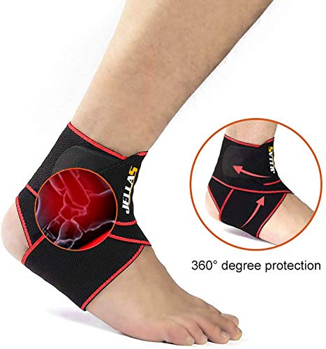 Jellas Tobillera Soporte para Tobillo Ajustable Super Cómoda Material Nylon Elástico Envuelve el Tobillo y se Ajusta a Todos los Tamaños y para Todos los Deportes, Dolor Articular, Esguinces 2 Pieza Jellas Tobillera Soporte para Tobillo Ajustable Super Cómoda Material Nylon Elástico Envuelve el Tobillo y se Ajusta a Todos los Tamaños y para Todos los Deportes, Dolor Articular, Esguinces 2 Pieza