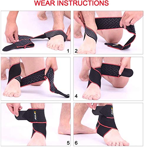 Jellas Tobillera Soporte para Tobillo Ajustable Super Cómoda Material Nylon Elástico Envuelve el Tobillo y se Ajusta a Todos los Tamaños y para Todos los Deportes, Dolor Articular, Esguinces 2 Pieza Jellas Tobillera Soporte para Tobillo Ajustable Super Cómoda Material Nylon Elástico Envuelve el Tobillo y se Ajusta a Todos los Tamaños y para Todos los Deportes, Dolor Articular, Esguinces 2 Pieza