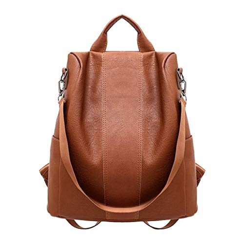 JERFER Mochila Antirrobo Mujer Bolso Casual Salvaje Piel Suave Uso Dual Mochila Pequeña JERFER Mochila Antirrobo Mujer Bolso Casual Salvaje Piel Suave Uso Dual Mochila Pequeña