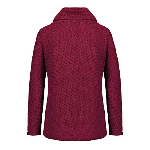 Jerseys De Punto para Mujer Cuello de Tortuga Manga Larga Suelto Prendas de Punto Suéter Irregular Jerséis Collar de la Pila Tops Cálido Otoño Invierno riou (z-Wine Red, L) Jerseys De Punto para Mujer Cuello de Tortuga Manga Larga Suelto Prendas de Punto Suéter Irregular Jerséis Collar de la Pila Tops Cálido Otoño Invierno riou (z-Wine Red, L)