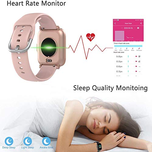JessFash Reloj Inteligente, rastreador Ejercicios con Monitor frecuencia cardíaca sueño Salud cardíaca Pantalla táctil Completa Color Podómetro Impermeable Fondo Bricolaje Reloj Actividad JessFash Reloj Inteligente, rastreador Ejercicios con Monitor frecuencia cardíaca sueño Salud cardíaca Pantalla táctil Completa Color Podómetro Impermeable Fondo Bricolaje Reloj Actividad