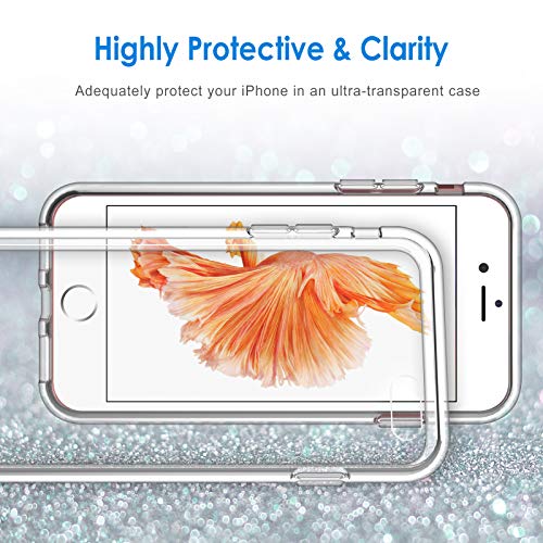 JETech Funda Compatible iPhone 6s Plus y iPhone 6 Plus, Anti-Choques y Anti-Arañazos, Transparente