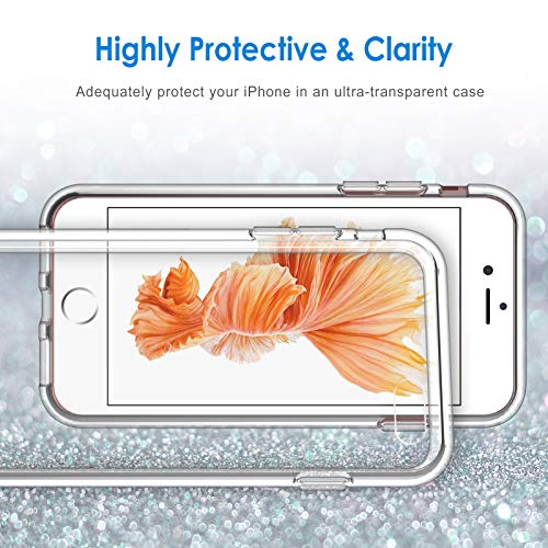 JETech Funda para iPhone 6s y iPhone 6, Carcasa Anti-Choques y Anti-Arañazos, Transparente JETech Funda para iPhone 6s y iPhone 6, Carcasa Anti-Choques y Anti-Arañazos, Transparente