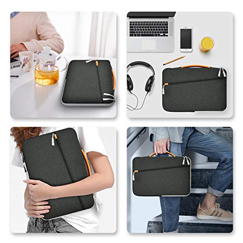 JETech Funda Portátil Impermeable Compatible 13,3" Notebook Tableta iPad Tab con asa Portátil, Sleeve Compatible MacBook Pro 13", MacBook Air, Surface Pro 12.3", Surface Laptop 2017/2018 (Gris Oscuro) JETech Funda Portátil Impermeable Compatible 13,3" Notebook Tableta iPad Tab con asa Portátil, Sleeve Compatible MacBook Pro 13", MacBook Air, Surface Pro 12.3", Surface Laptop 2017/2018 (Gris Oscuro)