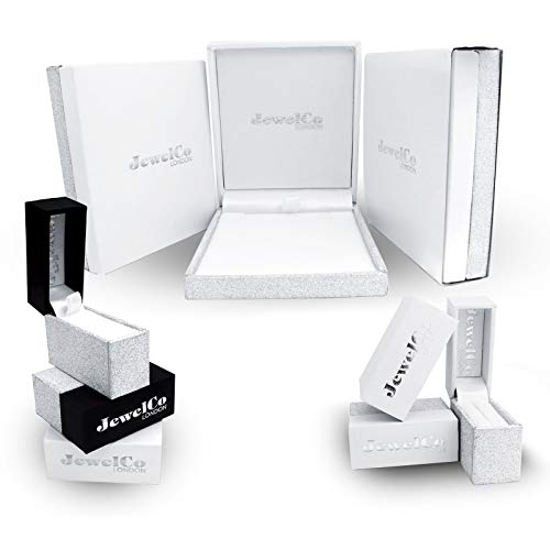 Jewelco Europa Collar con colgante de guante de boxeo sólido de plata de ley chapada en rodio para hombre, 20 pulgadas Jewelco Europa Collar con colgante de guante de boxeo sólido de plata de ley chapada en rodio para hombre, 20 pulgadas