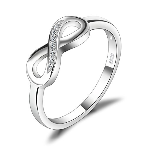 JewelryPalace Anillo infinito Amor Eterno de Circonia Cúbica Aniversario Promesa de Plata de ley 925 Tamaño 14 JewelryPalace Anillo infinito Amor Eterno de Circonia Cúbica Aniversario Promesa de Plata de ley 925 Tamaño 14