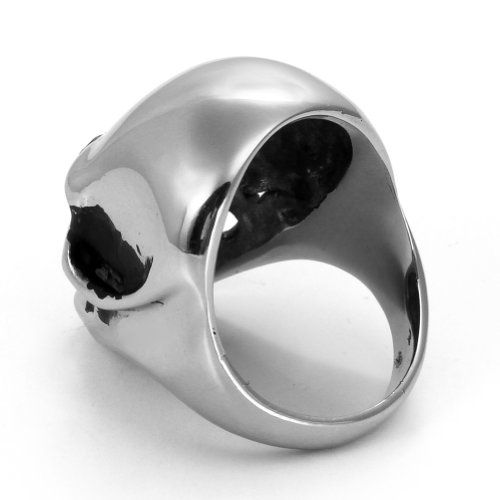 JewelryWe Anillo de Hombre Mujer Anillo de craneo Acero Inoxidable Anillo de Calavera Grande para el Compromiso y la Boda de Plata,Talla 7 Americana (ES#20=US#9) JewelryWe Anillo de Hombre Mujer Anillo de craneo Acero Inoxidable Anillo de Calavera Grande para el Compromiso y la Boda de Plata,Talla 7 Americana (ES#20=US#9)