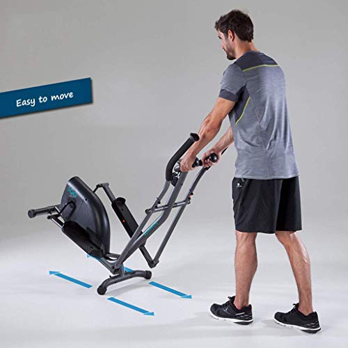 JF-Xuan Fitness Máquina elíptica Máquina Magnética Hogar Máquina adelgazante Máquina de adelgazamiento Silencioso Equipo de aptitud Espacio Caminar Elipsómetro Pequeño Equipo de fitness (Color: Negro,