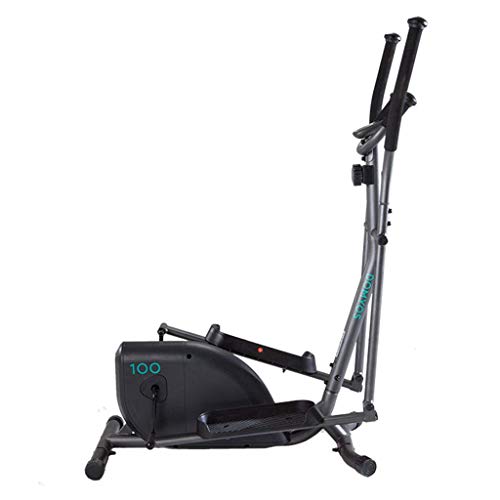 JF-Xuan Fitness Máquina elíptica Máquina Magnética Hogar Máquina adelgazante Máquina de adelgazamiento Silencioso Equipo de aptitud Espacio Caminar Elipsómetro Pequeño Equipo de fitness (Color: Negro,