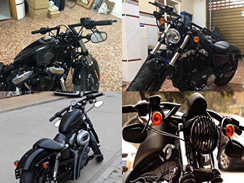 JFG RACING Manillar Z de 25 mm para Harley Custom Chopper Cruisers Bobber Sportster Dyna Softail Triumph JFG RACING Manillar Z de 25 mm para Harley Custom Chopper Cruisers Bobber Sportster Dyna Softail Triumph