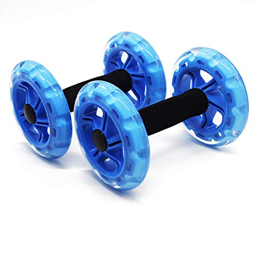 JGRH De Dos Ruedas Roller Rueda Abdominal 2 Piezas Inicio de la Rueda de Fitness Cintura Que Adelgaza con el Amortiguador Trainer Silenciar la Aptitud del Ejercicio Push-Up Equipo Doble Abdomen