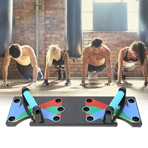 JGRH Push-Up portatablas 9 en 1 de los Hombres y Mujeres del músculo ABS Ejercicio exhaustivo de Fitness Entrenamiento de Culturismo Gimnasio en casa aparatos de Ejercicios