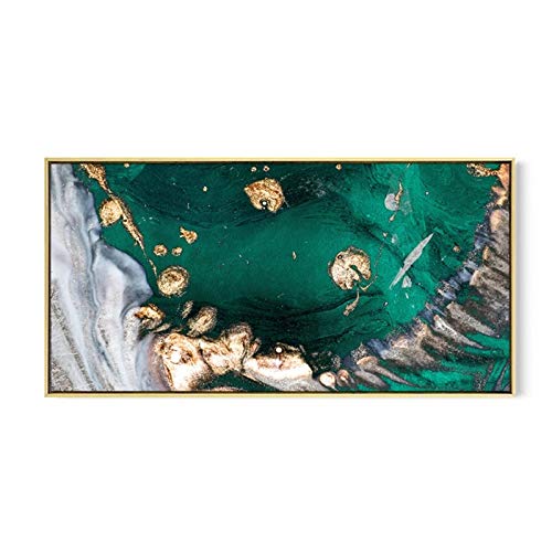 JHGJHK Pintura artística Abstracta de la decoración de la Pintura al óleo de la Ola del océano para la Pintura de la decoración del hogar de la Sala de Estar (Imagen 4)
