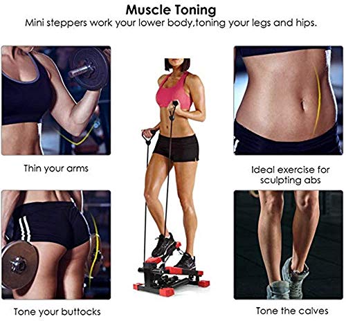 JHNEA Máquina de Step Swing, Multiusos Stepper Fitness con Pantalla Multifuncional Fitness Stepper Cardio Fitness Máquinas de Step para Ejercicio En Oficina & Casa,Blue JHNEA Máquina de Step Swing, Multiusos Stepper Fitness con Pantalla Multifuncional Fitness Stepper Cardio Fitness Máquinas de Step para Ejercicio En Oficina & Casa,Blue