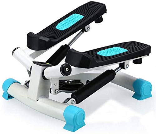 JHNEA Máquina de Step Swing, Multiusos Stepper Fitness con Pantalla Multifuncional Fitness Stepper Cardio Fitness Máquinas de Step para Ejercicio En Oficina & Casa,Blue