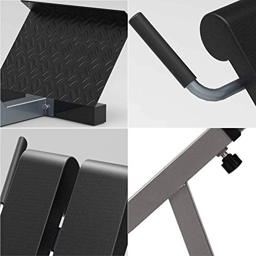 JHSHENGSHI Silla Romana, Entrenador Abdominal Profesional, multifunción Plegable, con Soporte de Rodilla oscilante para Abdominales Laterales, Banco de hiperextensión con diseño Innovador antidesl JHSHENGSHI Silla Romana, Entrenador Abdominal Profesional, multifunción Plegable, con Soporte de Rodilla oscilante para Abdominales Laterales, Banco de hiperextensión con diseño Innovador antidesl