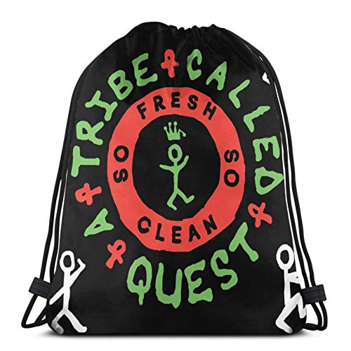 jiadourun Christmas Gifts Mochila con Cordón T-Ri-Be Ca-Lle-D Qu-E-St CD Mochila De Viaje Unisex Sport Gym Mochilas Bolsa De Almacenamiento De Compras jiadourun Christmas Gifts Mochila con Cordón T-Ri-Be Ca-Lle-D Qu-E-St CD Mochila De Viaje Unisex Sport Gym Mochilas Bolsa De Almacenamiento De Compras