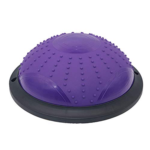 JIADUOBAO -E Pelota de yoga, bola de estabilidad, grado profesional, equilibrio, gimnasio, fuerza de núcleo, yoga, fitness, equipo de fitness antiexplosivo E (color: morado)