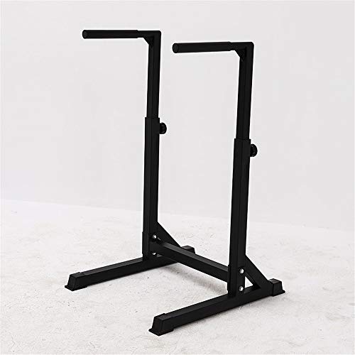 JIAGU Estación Dip Heavy Duty Soporte Gimnasio en casa Paralelo estación de Entrenamiento Barra de Pecho Ejercicio de tríceps Rutina de Ejercicio (Color : As Shown, Size : 65x76cm)