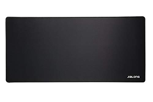 JIALONG Alfombrilla de Ratón Grande, Alfombrillas Gaming Raton Ordenador XXL Mouse Pad, Almohadilla de Escritorio - Negro