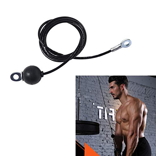 Jiamins Simple Ajustable Fitness DIY Polea Cable PU de Alambre de Acero Recubierto de la Cuerda del Brazo de Bíceps Triceps Blaster