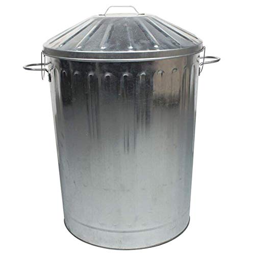 JiangKui Cubo de Basura Prevención de Incendios Retro Patrón Romano Cocina Exterior Ropa Sucia Cesta de Almacenamiento Acero Galvanizado 7 TamañoPlata, Los 48,5x70cm JiangKui Cubo de Basura Prevención de Incendios Retro Patrón Romano Cocina Exterior Ropa Sucia Cesta de Almacenamiento Acero Galvanizado 7 TamañoPlata, Los 48,5x70cm