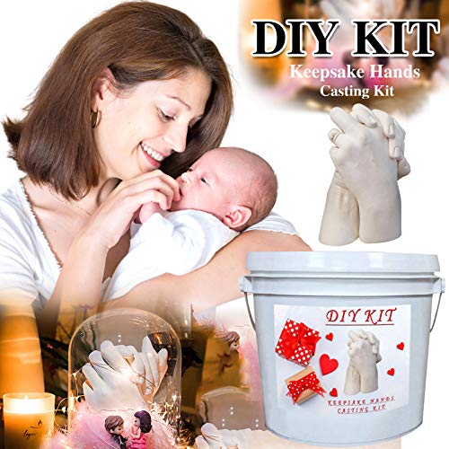 jieGorge Inicio DIY, Kit de Molde de Manos de Recuerdo, Grande | Kit de moldura de Estatua de Yeso para Bricolaje, para el día de San Valentín (Multicolor) jieGorge Inicio DIY, Kit de Molde de Manos de Recuerdo, Grande | Kit de moldura de Estatua de Yeso para Bricolaje, para el día de San Valentín (Multicolor)