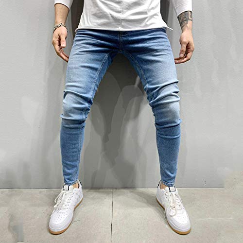 jieGorge Pantalones para Hombre, Pantalones Deportivos de Cuerpo Entero con Bolsillo para fisicoculturismo y Fitness Casual para Hombre, Ropa, Zapatos y Accesorios (Azul XXL)