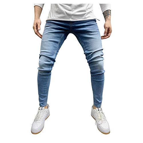 jieGorge Pantalones para Hombre, Pantalones Deportivos de Cuerpo Entero con Bolsillo para fisicoculturismo y Fitness Casual para Hombre, Ropa, Zapatos y Accesorios (Azul XXL)